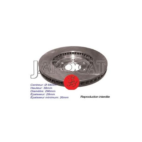 DISQUE de FREIN Avant (L'unité)