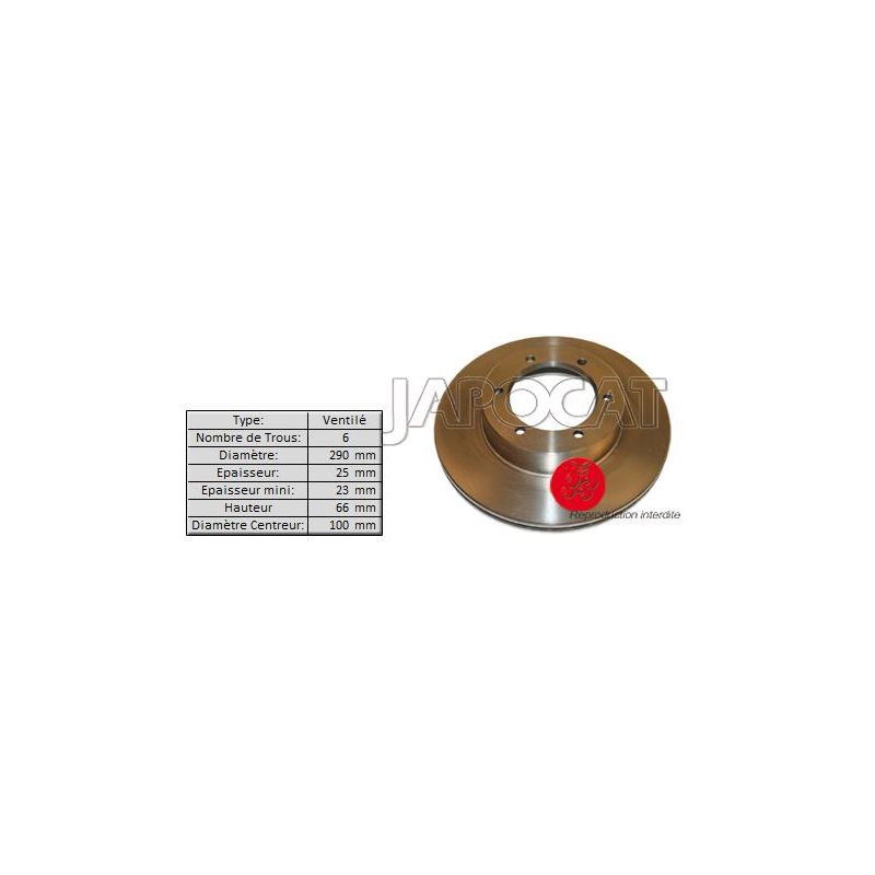 DISQUE de FREIN Avant (L'unité)