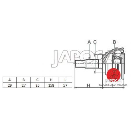 JOINT HOMOCINETIQUE / TETE de CARDAN