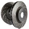 BRAKE DISC (Rear, Pair, Dimpled & Slotted) (EBC)