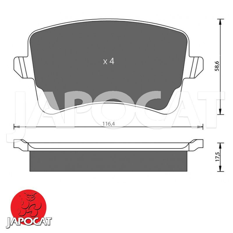 BRAKE PADS Set (Rear) (EBC Yellowstuff)