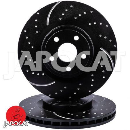 BRAKE DISC (Front, Pair, Dimpled & Slotted) (EBC)