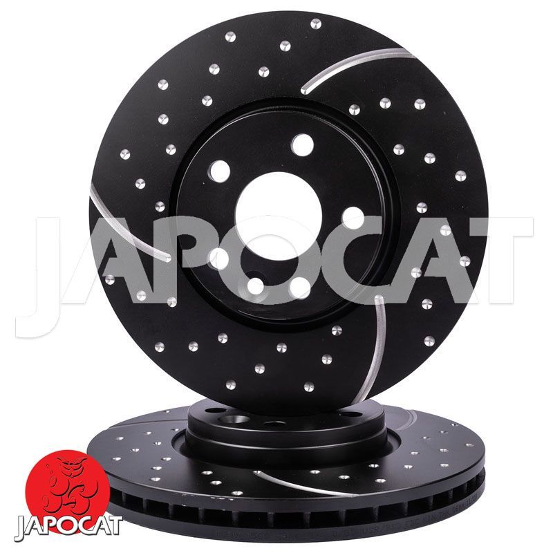 BRAKE DISC (Front, Pair, Dimpled & Slotted) (EBC)
