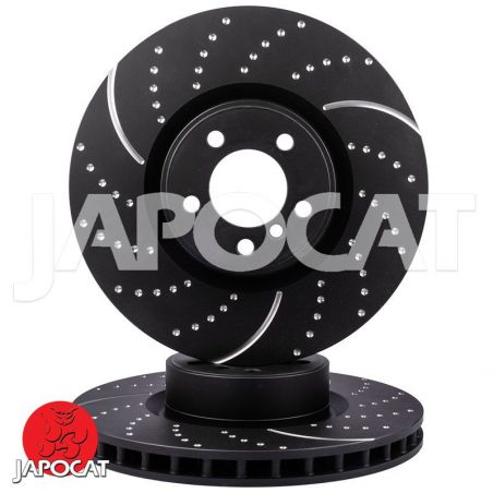 BRAKE DISC (Front, Pair, Dimpled & Slotted) (EBC)