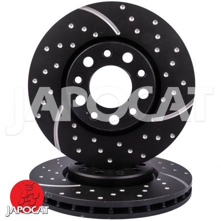 BRAKE DISC (Front, Pair, Dimpled & Slotted) (EBC)