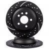 BRAKE DISC (Rear, Pair, Dimpled & Slotted) (EBC)