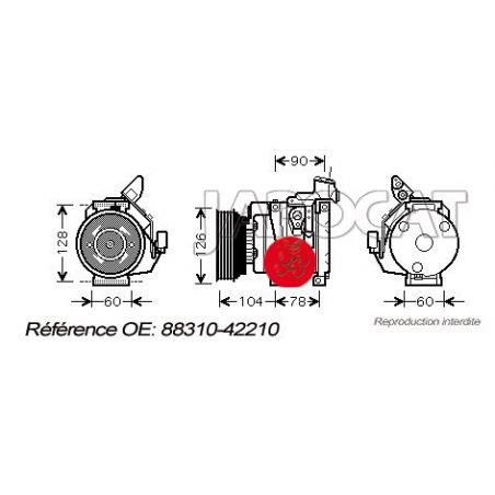 COMPRESSEUR DE CLIM TOYOTA