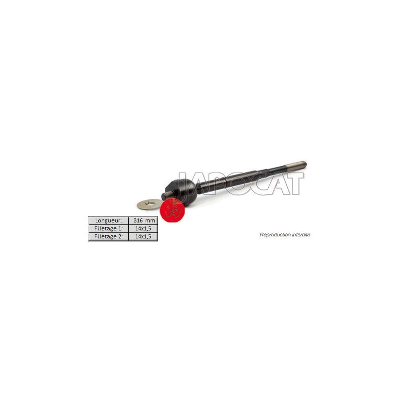 BIELLETTE CREMAILLERE DMAX L316mm